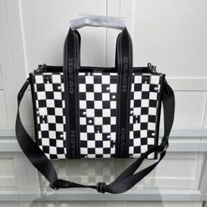 COACH Smith Tote With Checkerboard Print